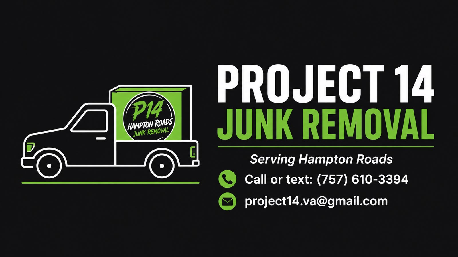 Project 14 Junk Removal truck
